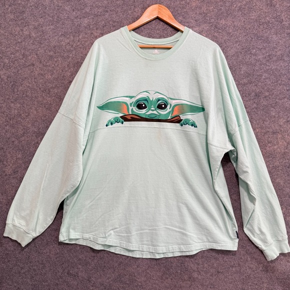 Disney Star Wars Spirit Jersey Adult 2XL The Mandalorian Shirt Grogu - Picture 1 of 12